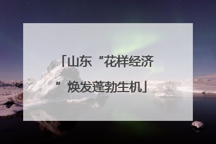山东“花样经济”焕发蓬勃生机
