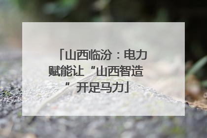 山西临汾：电力赋能让“山西智造”开足马力