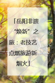 岳阳非遗“焕新”之旅：老技艺点燃旅游新烟火