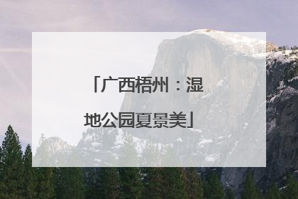 广西梧州：湿地公园夏景美