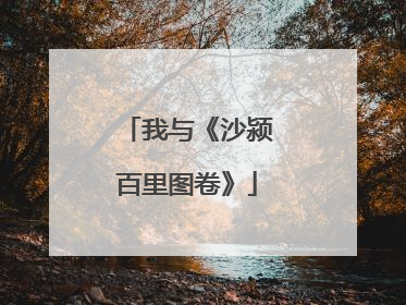 我与《沙颍百里图卷》