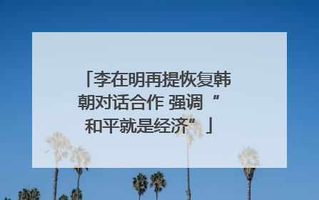 李在明再提恢复韩朝对话合作 强调“和平就是经济”