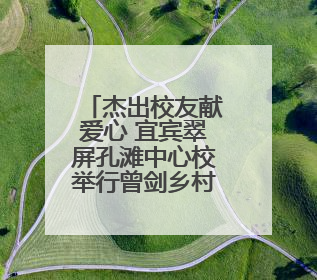 杰出校友献爱心 宜宾翠屏孔滩中心校举行曾剑乡村励志奖学金发放仪式