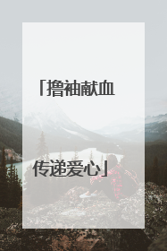 撸袖献血 传递爱心