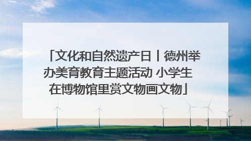 文化和自然遗产日丨德州举办美育教育主题活动 小学生在博物馆里赏文物画文物