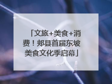 文旅+美食+消费！郏县首届东坡美食文化季启幕