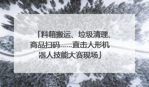 料箱搬运、垃圾清理、商品扫码……直击人形机器人技能大赛现场