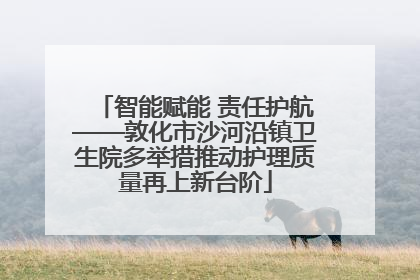 智能赋能 责任护航——敦化市沙河沿镇卫生院多举措推动护理质量再上新台阶