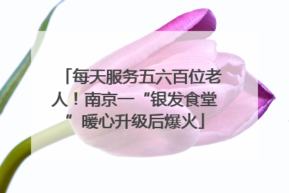 每天服务五六百位老人！南京一“银发食堂”暖心升级后爆火