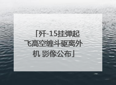 歼-15挂弹起飞高空缠斗驱离外机 影像公布