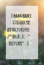 榆林榆阳：以园区集群助力轻纺产业走上“复兴路”