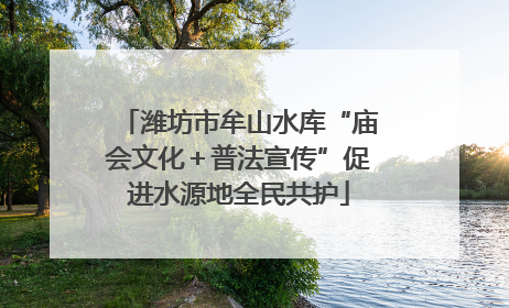 潍坊市牟山水库“庙会文化＋普法宣传”促进水源地全民共护