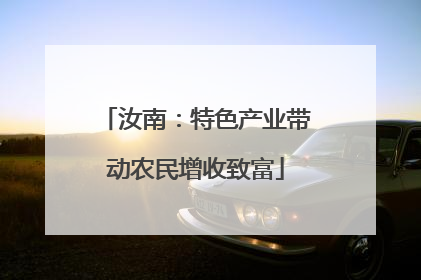 汝南：特色产业带动农民增收致富