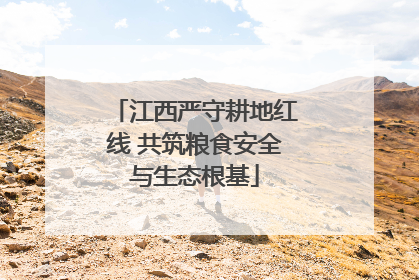 江西严守耕地红线 共筑粮食安全与生态根基