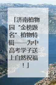 济南植物园“金榜题名”植物特辑——为中高考学子送上自然祝福！