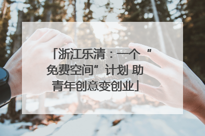 浙江乐清：一个“免费空间”计划 助青年创意变创业