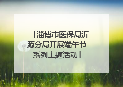 淄博市医保局沂源分局开展端午节系列主题活动