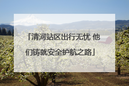 清河站区出行无忧 他们铸就安全护航之路