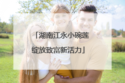 湖南江永小碗莲绽放致富新活力