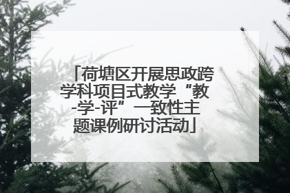 荷塘区开展思政跨学科项目式教学“教-学-评”一致性主题课例研讨活动