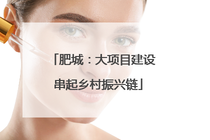 肥城：大项目建设串起乡村振兴链