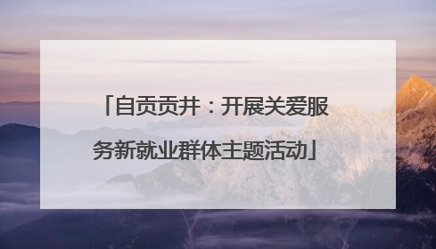 自贡贡井：开展关爱服务新就业群体主题活动