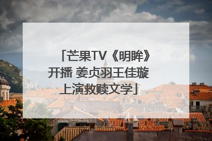 芒果TV《明眸》开播 姜贞羽王佳璇上演救赎文学