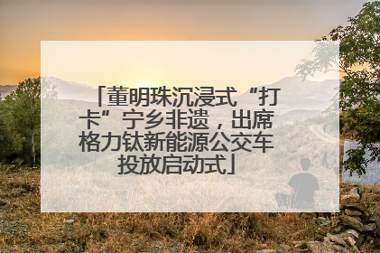 董明珠沉浸式“打卡”宁乡非遗，出席格力钛新能源公交车投放启动式
