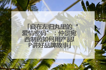 藏在左归丸里的“爱情密码”：仲景宛西制药如何用产品IP讲好品牌故事