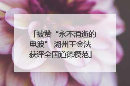 被赞“永不消逝的电波” 湖州王金法获评全国道德模范