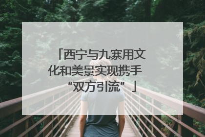 西宁与九寨用文化和美景实现携手“双方引流”