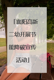 襄阳高新二幼开展节能降碳宣传活动