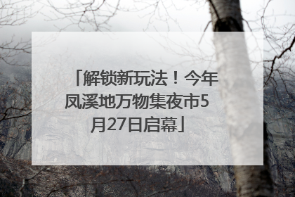 解锁新玩法！今年凤溪地万物集夜市5月27日启幕