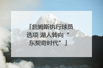 詹姆斯执行球员选项 湖人转向“东契奇时代”