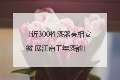 近300件漆器亮相安徽 展江南千年漆韵