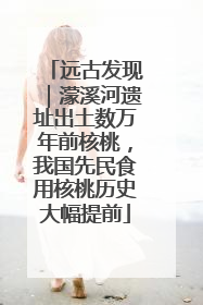 远古发现｜濛溪河遗址出土数万年前核桃，我国先民食用核桃历史大幅提前