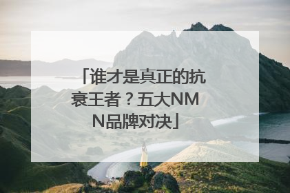 谁才是真正的抗衰王者？五大NMN品牌对决