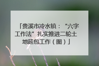 贵溪市冷水镇：“六字工作法”扎实推进二轮土地延包工作（图）