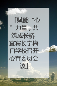 赋能“心”力量，共筑成长桥 宜宾长宁梅白学校召开心育委员会议