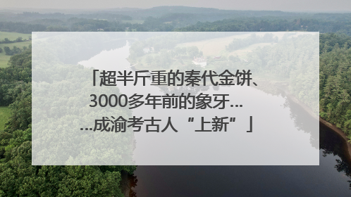 超半斤重的秦代金饼、3000多年前的象牙……成渝考古人“上新”