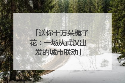 送你十万朵栀子花：一场从武汉出发的城市联动