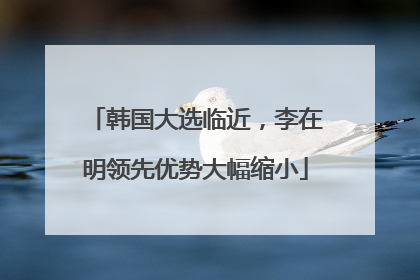 韩国大选临近，李在明领先优势大幅缩小