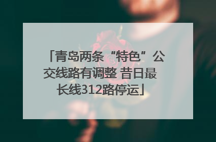 青岛两条“特色”公交线路有调整 昔日最长线312路停运