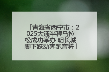 青海省西宁市：2025大通半程马拉松成功举办 明长城脚下跃动奔跑音符