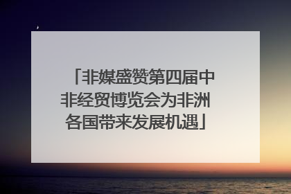 非媒盛赞第四届中非经贸博览会为非洲各国带来发展机遇