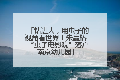 钻进去，用虫子的视角看世界！朱赢椿“虫子电影院”落户南京幼儿园