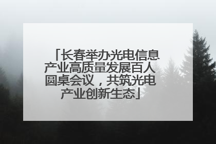 长春举办光电信息产业高质量发展百人圆桌会议，共筑光电产业创新生态