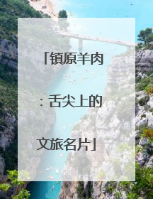 镇原羊肉：舌尖上的文旅名片