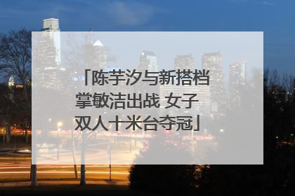 陈芋汐与新搭档掌敏洁出战 女子双人十米台夺冠