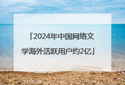 2024年中国网络文学海外活跃用户约2亿